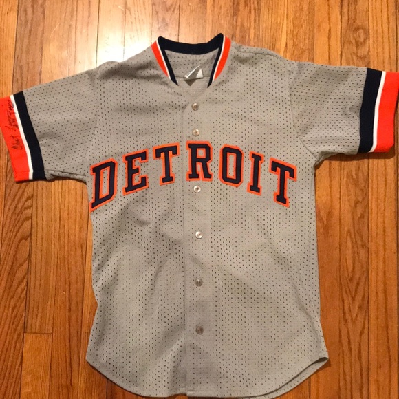 Majestic Other - Vintage Detroit Tigers signed jersey Chet Lemon